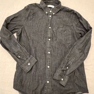 Everlane Charcoal Button-Down Shirt